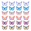 36Pcs 6 Colors Spray Painted 430 Stainless Steel Pendants STAS-BY0001-19-2
