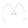 925 Sterling Silver Marquise Ear Wire EJEW-NH0003-01S-1