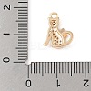 Brass with Clear Cubic Zirconia Charms KK-N256-25B-G-3