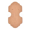 Folding Kraft Paper Jewelry Display Cards with Hanging Hole CDIS-T004-09-2