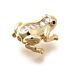 Brass with Cubic Zirconia Beads KK-Q035-14G-2