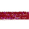 Transparent Electroplate Glass Beads Strands LS-GLAA-F029-4mm-D27-1