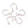 Ion Plating(IP) 304 Stainless Steel Earring Hooks STAS-O119-10RG-B-1
