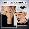 1Pc Brass Micro Pave Cubic Zirconia Finger Rings for Women RJEW-LP0001-39-4