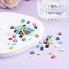 Craftdady 500Pcs 10 Colors 2-Hole Glass Seed Beads SEED-CD0001-02B-4
