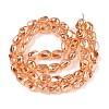 Electroplate Glass Beads Strands EGLA-T021-08E-2