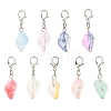 9Pcs Glass Conch Pendant Decorations HJEW-JM04153-2