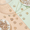 40Pcs 10 Styles Alloy Rhinestone Pendants ALRI-AR0001-10-4