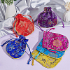 HOBBIESAY 12Pcs 6 Colors Silk Packing Pouches ABAG-HY0001-03-5