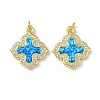 Brass Micro Pave Cubic Zirconia Pendants KK-A197-05G-1