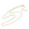 Rack Plating Brass Satellite Chain Necklaces for Women LS-NJEW-H049-01G-4