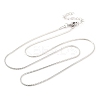 201 Stainless Steel Round Snake Chain Necklaces for Women LS-NJEW-G140-06B-P-1-1