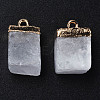 Natural Quartz Crystal Pendants G-Q998-035G-2