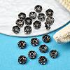 Brass Rhinestone Spacer Beads X-RB-A014-L6mm-01B-4