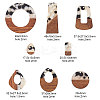 Resin & Wood Pendants RESI-CJ0001-14-4
