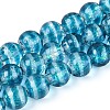 Handmade Foil Glass Beads Strands FOIL-N033-05C-1