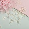 ABS Plastic Imitation Pearl Linking Rings OACR-CJ0001-07-8