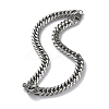 Non-Tarnish 304 Stainless Steel Cuban Link Chain Necklaces NJEW-P288-19P-1