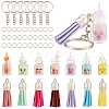 Olycraft DIY Luminous Juice Glass Shape Keychain Making Kit DIY-OC0010-88-1