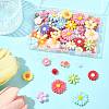 100Pcs 10 Styles Opaque Resin Cabochons CRES-FS0001-25-8