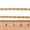 3MM 304 Stainless Steel Rope Chain Necklaces NJEW-P338-01B-G-5