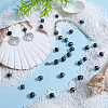 Natural Cultured Freshwater Pearl Potato Connector Charms PALLOY-SC00015-4