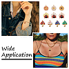 50Pcs 10 Style Rack Plating Alloy Enamel Pendants ENAM-SW0001-02-9