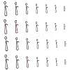 SUPERFINDINGS 140Pcs 7 Styles 304 Stainless Steel Fishing Clips STAS-FH0001-88-1