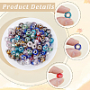 70Pcs Pearlized Glass European Beads GPDL-PA0001-02-6