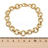 304 Stainless Steel Rolo Chain Bracelets for Women Men BJEW-F488-44G-5