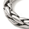 Non-Tarnish 304 Stainless Steel Chunk Wheat Chain Bracelets for Women Men BJEW-Q341-08P-2