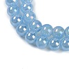 Baking Paint Electroplate Glass Beads Strands GLAA-G120-01C-3
