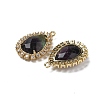 Natural Purple Fluorite Faceted Teardrop Pendants G-I375-01G-10-2