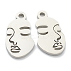Non-Tarnish 304 Stainless Steel Pendants STAS-P276-01A-P-2