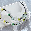 Resin Beaded Mobile Phone Lanyard Wrist Strap HJEW-WH0069-05-7