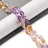 Natural Amethyst & Citrine Beads Strands G-L610-B06-01-2