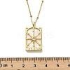 Brass Cubic Zirconia Pendant Necklaces LS-NJEW-H051-01G-02-5