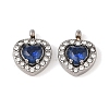 304 Stainless Steel Cubic Zirconia Pendants STAS-A076-02P-02-1