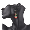 304 Stainless Steel Glass Dangle Earrings EJEW-JE06526-5