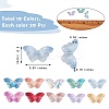 200Pcs 10 Style Transparent Spray Painted Glass Beads GLAA-SZ0001-81-2