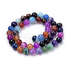 Natural Striped Agate/Banded Agate Beads X1-G-S259-04J-6mm-2
