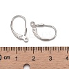 Sterling Silver Leverback Hoop Earring Findings X-STER-A002-181-4