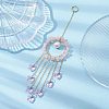 Glass Star Pendant Decorations HJEW-JM01247-03-2