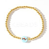 Christmas Brass Beaded Stretch Bracelets DP1194-5-1