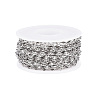 Non-Tarnish 304 Stainless Steel Textured Cable Chains CHS-D004-02P-4
