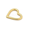 Heart Rack Plating Brass Pendants KK-C074-14G-2