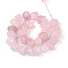 Natural Rose Quartz Beads Strands G-N347-18A-02-3