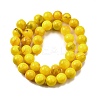 Natural Dyed Marble Beads Strands G-D315-A01-04-6mm-3