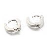 Tarnish Resistant Personalized Unisex 304 Stainless Steel Hoop Earrings LS-EJEW-G120-59P-1