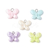 Opaque Acrylic Imitation Pearl Beads Pendants PALLOY-JF04293-1